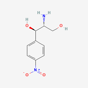 molecular formula C9H12N2O4 B1668699 (1R,2R)-2-amino-1-(4-nitrophenyl)propane-1,3-diol CAS No. 716-61-0