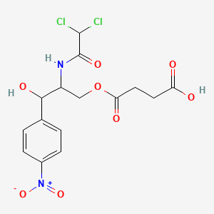 molecular formula C15H16Cl2N2O8 B1668702 Chloramphenicol succinate CAS No. 3544-94-3