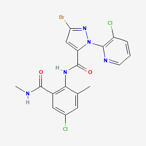 molecular formula C18H14BrCl2N5O2 B1668704 Chlorantraniliprole CAS No. 500008-45-7