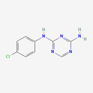 molecular formula C9H8ClN5 B1668706 Chlorazanil CAS No. 500-42-5