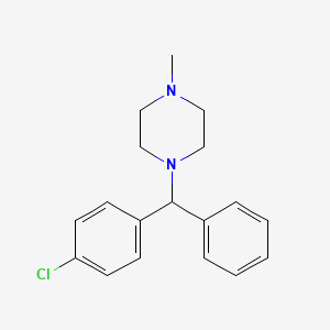 molecular formula C18H21ClN2 B1668710 Chlorcyclizine CAS No. 82-93-9