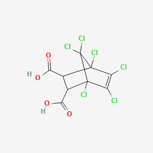 molecular formula C9H4Cl6O4 B1668716 Chlorendic acid CAS No. 115-28-6