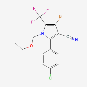 molecular formula C15H11BrClF3N2O B1668718 Chlorfenapyr CAS No. 122453-73-0