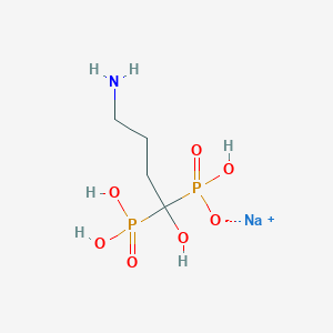 molecular formula C4H13NNaO7P2 B166872 Alendronate sodium CAS No. 129318-43-0