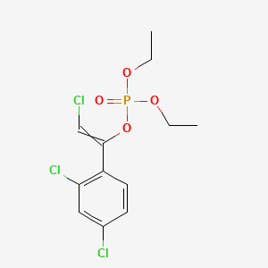 molecular formula C12H14Cl3O4P B1668722 Chlorfenvinphos CAS No. 470-90-6
