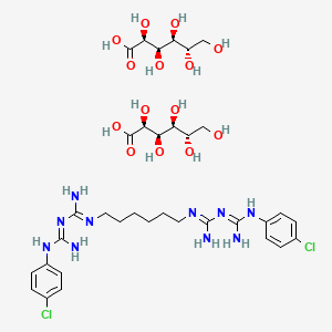 molecular formula C34H54Cl2N10O14 B1668725 Chlorhexidine gluconate CAS No. 18472-51-0