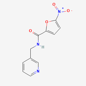 molecular formula C11H9N3O4 B1668731 5-硝基-N-(吡啶-3-基甲基)呋喃-2-甲酰胺 CAS No. 215778-97-5