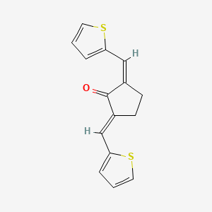 molecular formula C15H12OS2 B1668743 (2E,5E)-2,5-bis(thiophen-2-ylmethylene)cyclopentanone CAS No. 176957-55-4