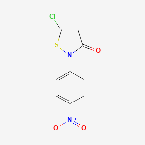molecular formula C9H5ClN2O3S B1668747 5-氯-2-(4-硝基苯基)-3(2H)-异噻唑酮 CAS No. 748777-47-1