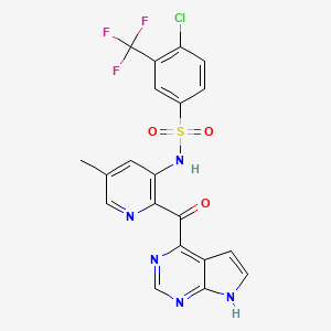 molecular formula C20H13ClF3N5O3S B1668749 Ilacirnon CAS No. 1100318-47-5