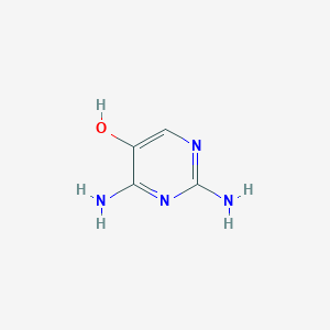 molecular formula C4H7ClN4O B1668762 2,4-二氨基嘧啶-5-醇 CAS No. 70035-83-5