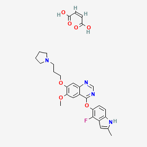 molecular formula C29H31FN4O7 B1668775 Cediranib maleate CAS No. 857036-77-2