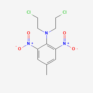 molecular formula C11H13Cl2N3O4 B1668785 Torpedo CAS No. 26389-78-6