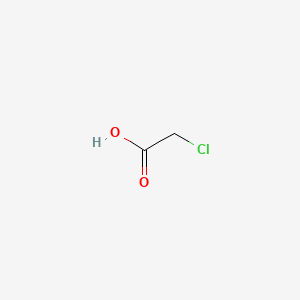 molecular formula C2H3ClO2<br>ClCH2COOH<br>CH2ClCOOH<br>C2H3ClO2 B1668787 Chloroacetic acid CAS No. 79-11-8