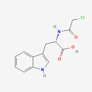 molecular formula C13H13ClN2O3 B1668788 Chloroacetyl-L-tryptophan CAS No. 64709-57-5