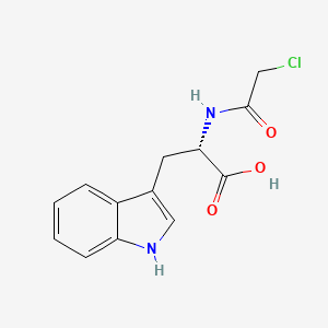 molecular formula C13H13ClN2O3 B1668788 N-Chloroacetyl-L-tryptophan CAS No. 64709-57-5
