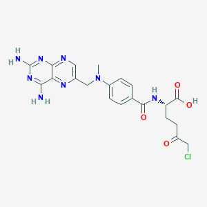 molecular formula C21H23ClN8O4 B1668798 甲基氯代酮甲氨蝶呤 CAS No. 83160-47-8