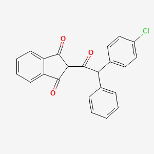 molecular formula C23H15ClO3 B1668802 Chlorophacinone CAS No. 3691-35-8