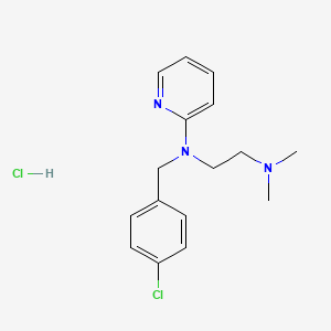 molecular formula C16H21Cl2N3 B1668807 Chloropyramine Hydrochloride CAS No. 6170-42-9