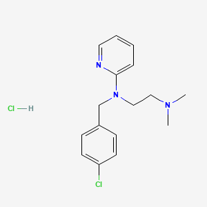 molecular formula C16H21Cl2N3 B1668807 Chloropyramine hydrochloride CAS No. 6170-42-9