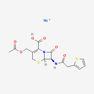 molecular formula C16H16N2NaO6S2 B1668814 CID 45157734 CAS No. 58-71-9