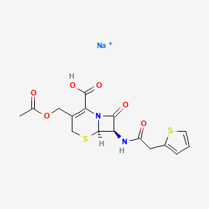 molecular formula C16H16N2NaO6S2+ B1668814 Cephalothin sodium CAS No. 58-71-9
