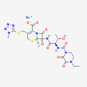 molecular formula C22H29N9NaO9S2 B1668822 CID 66957883 CAS No. 76648-01-6