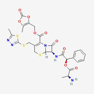 molecular formula C27H27N5O9S3 B1668823 Cefcanel Daloxate CAS No. 97275-40-6