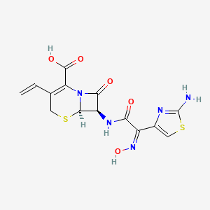 molecular formula C14H13N5O5S2 B1668824 Cefdinir CAS No. 91832-40-5