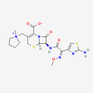 molecular formula C19H24N6O5S2 B1668827 头孢哌米 CAS No. 88040-23-7