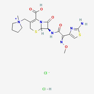 molecular formula C19H26Cl2N6O5S2 B1668828 Cefeprime dihydrochloride CAS No. 107648-80-6