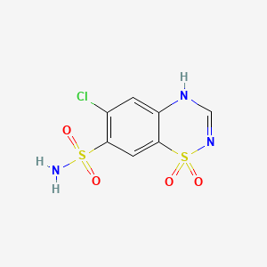 molecular formula C7H6ClN3O4S2 B1668834 Chlorothiazide CAS No. 58-94-6