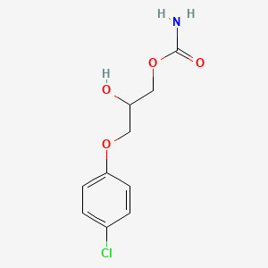 molecular formula C10H12ClNO4 B1668842 Chlorphenesin Carbamate CAS No. 886-74-8