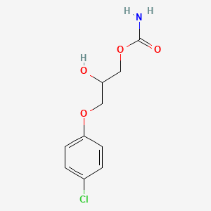 molecular formula C10H12ClNO4 B1668842 Chlorphenesin carbamate CAS No. 886-74-8