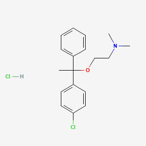 molecular formula C18H23Cl2NO B1668846 盐酸氯苯甲胺 CAS No. 562-09-4