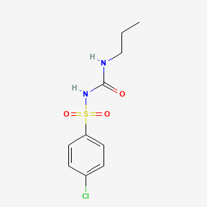 molecular formula C10H13ClN2O3S B1668849 Chlorpropamide CAS No. 94-20-2