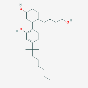 molecular formula C25H42O3 B166885 2-[5-Hydroxy-2-(4-hydroxybutyl)cyclohexyl]-5-(2-methyloctan-2-yl)phenol CAS No. 132296-15-2