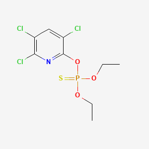 molecular formula C9H11Cl3NO3PS B1668852 氯氰菊酯 CAS No. 2921-88-2