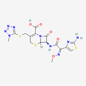 molecular formula C16H17N9O5S3 B1668856 Cefmenoxime CAS No. 65085-01-0