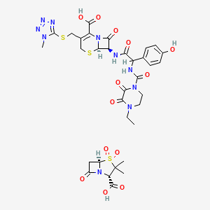 molecular formula C33H38N10O13S3 B1668860 Sulperazone CAS No. 92739-15-6