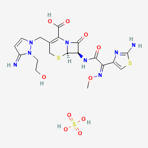 molecular formula C19H24N8O10S3 B1668863 Cefoselis Sulfate CAS No. 122841-12-7