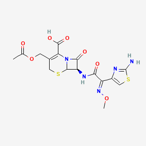 molecular formula C16H17N5O7S2 B1668864 头孢噻肟 CAS No. 63527-52-6
