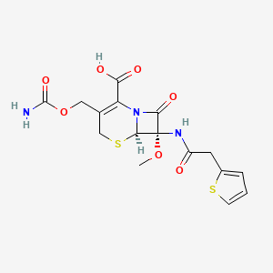 molecular formula C16H17N3O7S2 B1668866 Cefoxitin CAS No. 35607-66-0