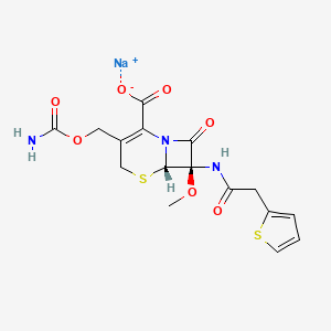 molecular formula C16H16N3NaO7S2 B1668867 Cefoxitin sodium CAS No. 33564-30-6