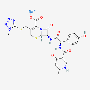 molecular formula C25H24N8NaO7S2 B1668870 CID 66618701 CAS No. 74849-93-7