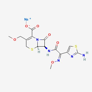 molecular formula C15H17N5NaO6S2 B1668873 CID 87466633 CAS No. 82619-04-3