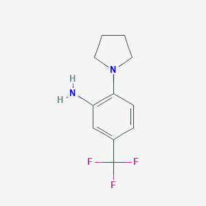 B166888 2-(Pyrrolidin-1-yl)-5-(trifluoromethyl)aniline CAS No. 133184-80-2