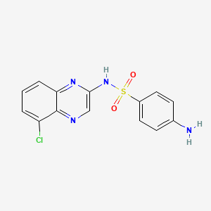 molecular formula C14H11ClN4O2S B1668880 Chlorsulfaquinoxaline CAS No. 97919-22-7