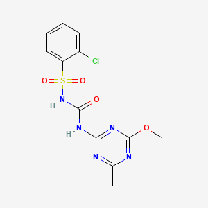 molecular formula C12H12ClN5O4S B1668881 Chlorosulfuron CAS No. 64902-72-3