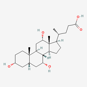 molecular formula C24H40O5 B1668900 Cholic Acid CAS No. 81-25-4